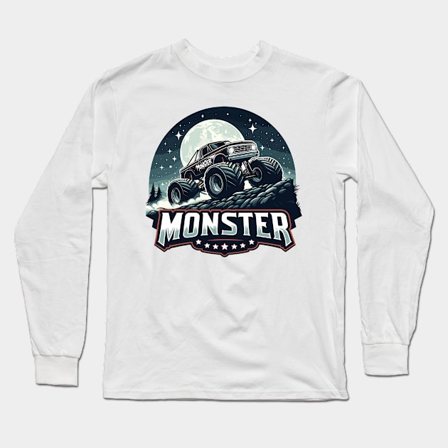 Monster Truck Long Sleeve T-Shirt by Vehicles-Art